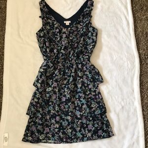 Blue flower dress.